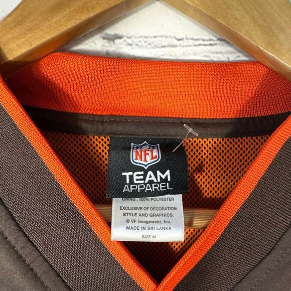 NFL Cleveland Browns Lightweight Windbreaker Pullover Vneck  Jacket Coat Medium - Picture 5 of 9